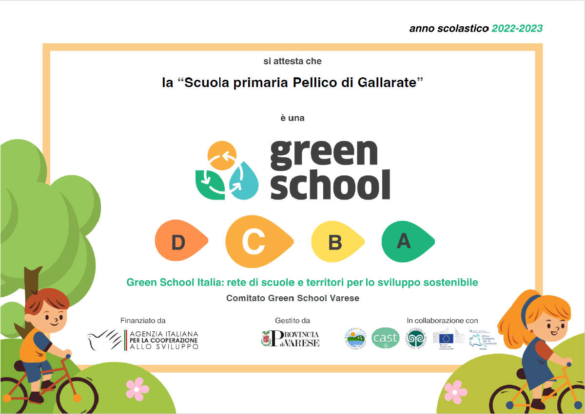 Attestato Green School 2022/23