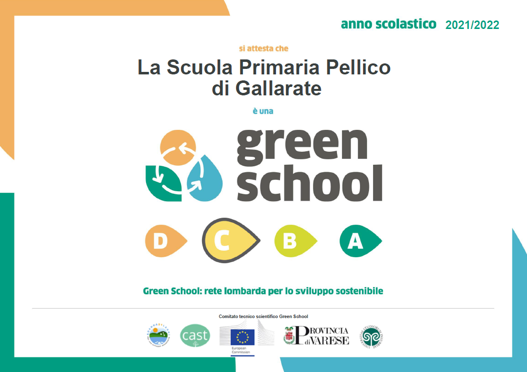 Attestato Green School 2021/22
