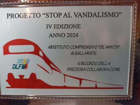 Targa Concorso  "Stop al vandalismo"